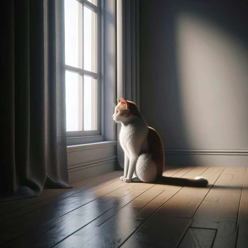 gatto che soffre di ansia da separazione